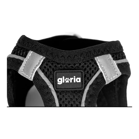 Harnais pour Chien Gloria Air Mesh Star Noir Taille XXS (24-26 cm)