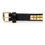 Hondenhalsband Gloria Duna Zwart Gouden (35 cm) (35 x 2 cm)