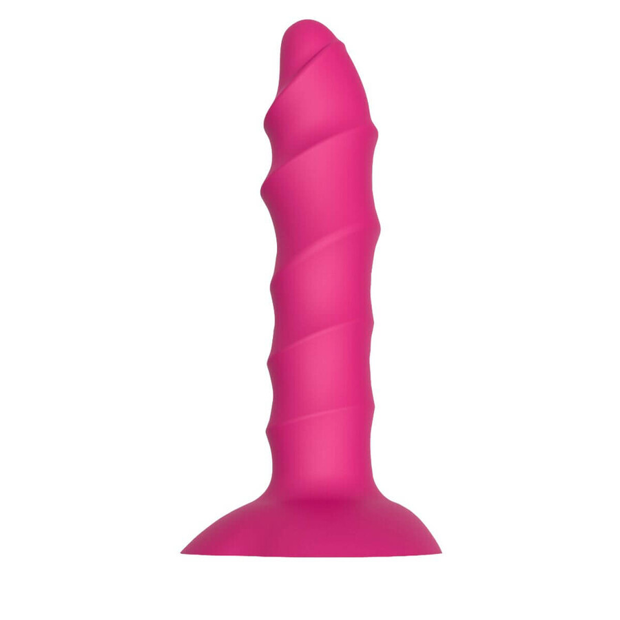 Dream Toys Essentials Twisted Pink Anal Plug (plug anal rose torsadé)