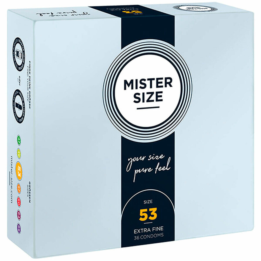 Preservativi Mister Size Ø 5,3 cm (36 pezzi)