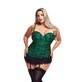 Baci Lingerie Corset Green (3XL/4XL)