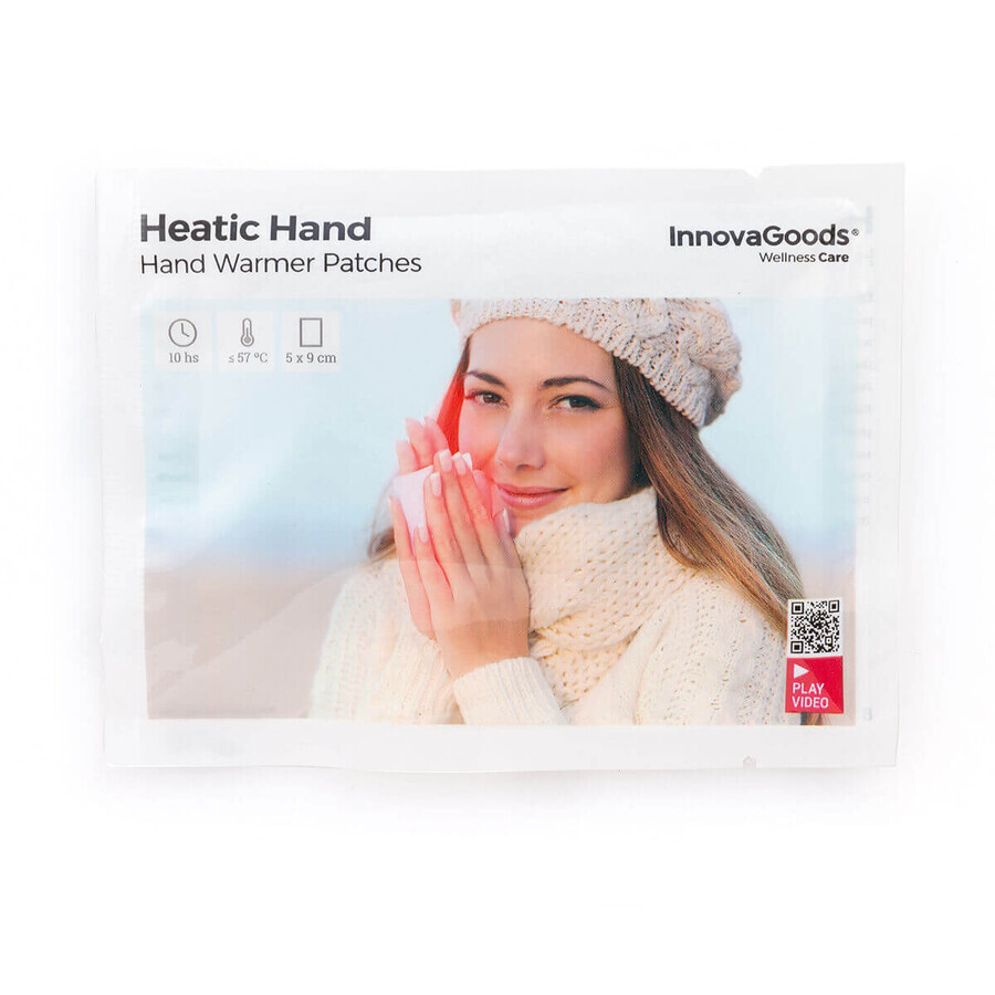 Plasturi pentru încălzirea mâinilor Heatic Hand InnovaGoods 10 Unități