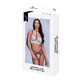 Underwear Set Baci Lingerie Strappy Lace White Black/White 2 Pieces (S/M)