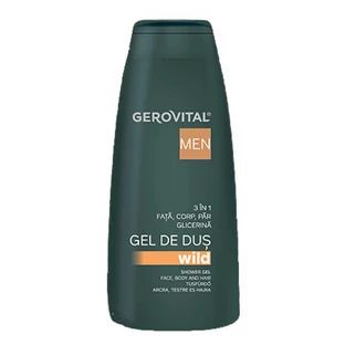 Wild 3 in 1 Shower Gel, 400ml, Gerovital Men