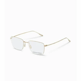 Montura de gafas para hombre Porsche P8382-B Dorada Ø 53 mm
