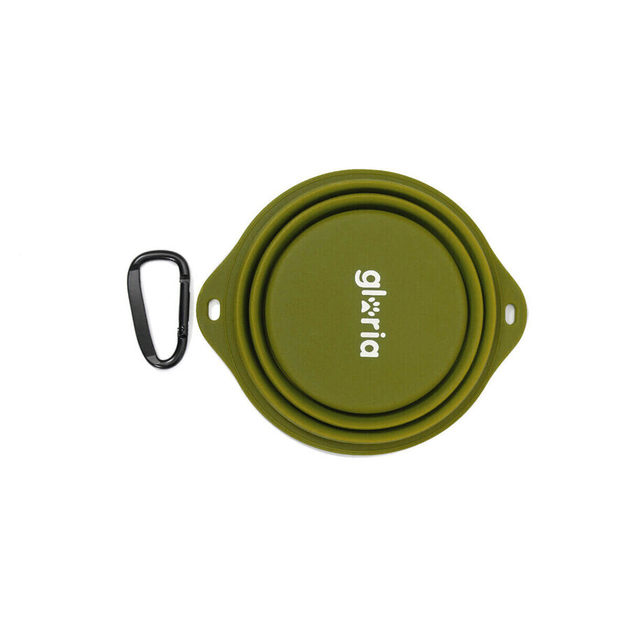 Gamelle Pliable pour Animaux Domestiques Gloria Vert Silicone Aluminium 550 ml Gamelle Pliable pour Animaux Domestiques Gloria Vert Silicone Aluminium 550 ml