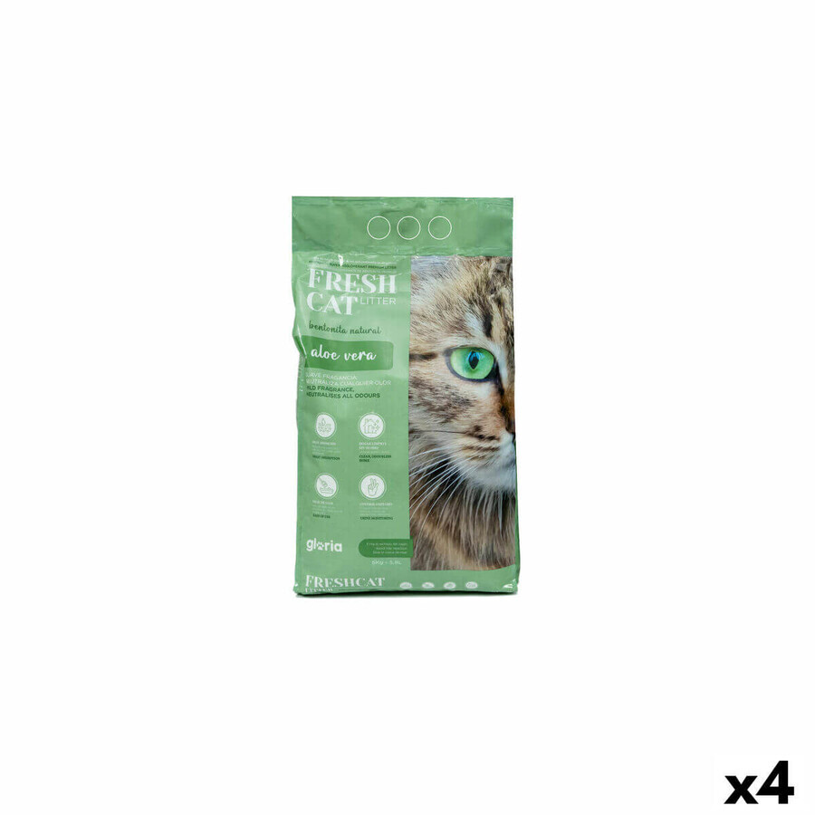 Kattenbakvulling Gloria Premium Aloë Vera 5 kg 4 Eenheden