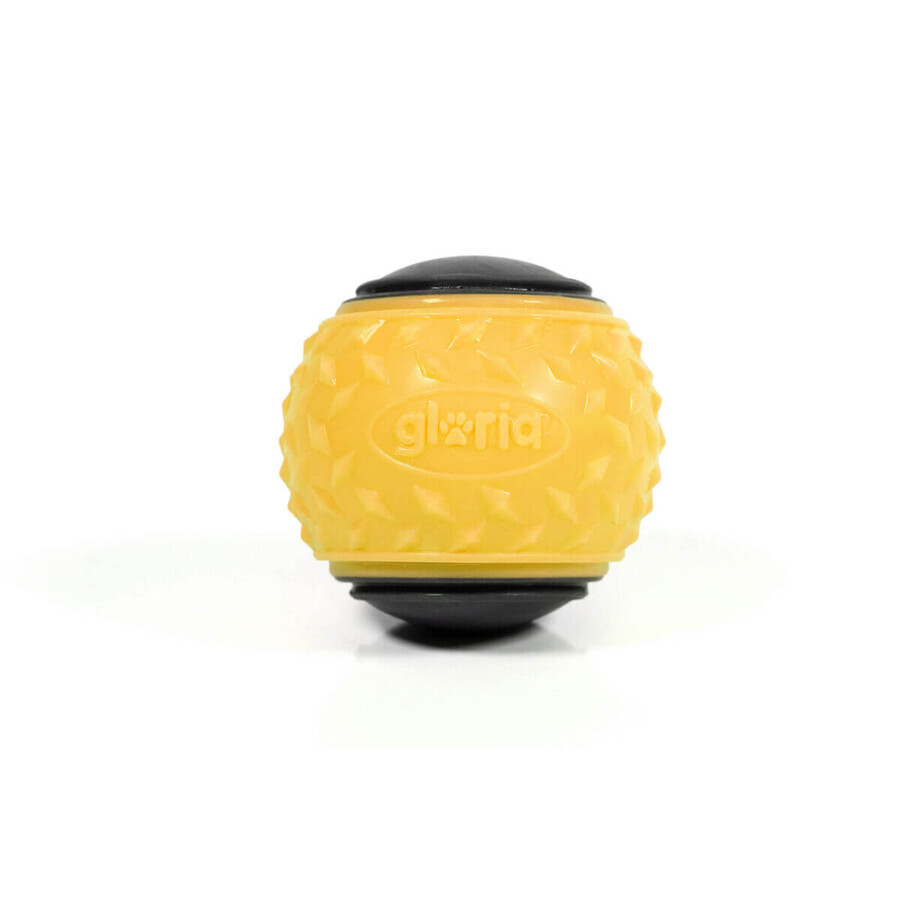 Ball für Haustiere Gloria PLAY AND RUN Gelb TPR M 6,35 cm 2 Stück Ball für Haustiere Gloria PLAY AND RUN Gelb TPR M 6,35 cm 2 Stück