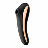 Stimulator de aspirație pentru clitoris Satisfyer negru