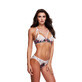 Underwear Set Open Back Baci Lingerie Floral &amp; Lace Grey (M/L)