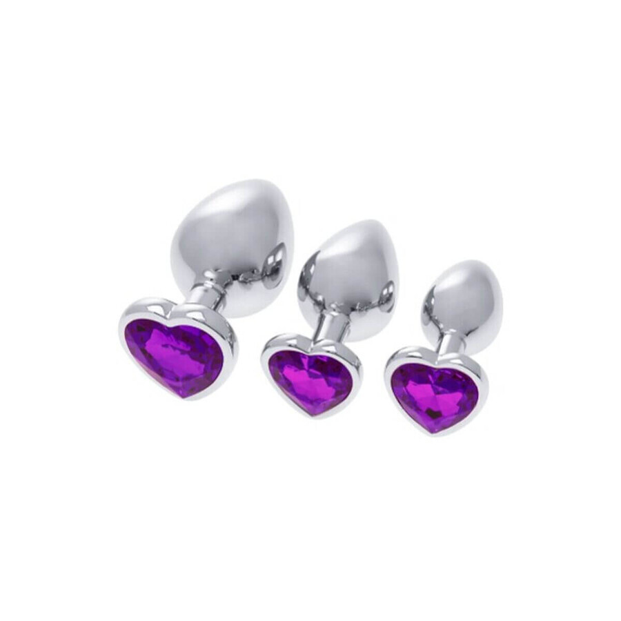 Anaalplug S Pleasures Zilver Lila