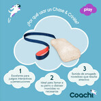 Training toy Coachi CHASE & CRINKLE Blauw Training toy Coachi CHASE & CRINKLE Blauw