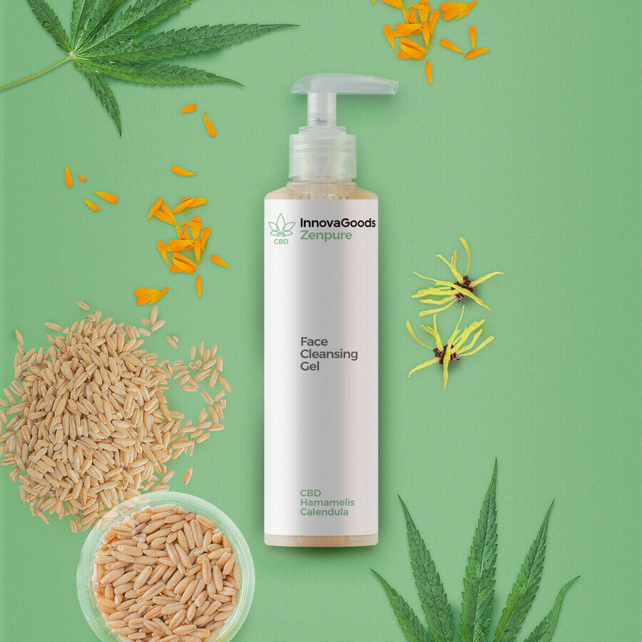 Facial Cleansing Gel CBD Zenpure InnovaGoods 200 ml