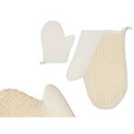 Bath Mitten Berilo B7083-10 White Beige (24 Units) Bath Mitten Berilo B7083-10 White Beige (24 Units)