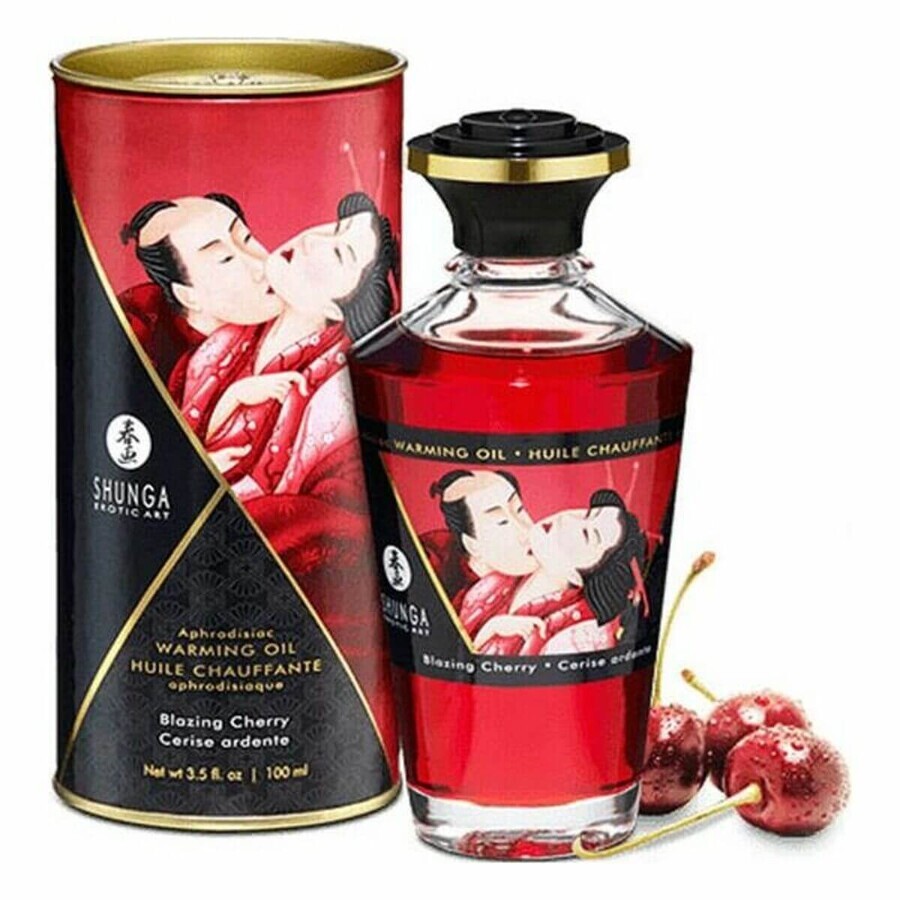 Boutique Huile de massage érotique Shunga Cherry (100 ml) Huile de massage érotique Shunga Cherry (100 ml)