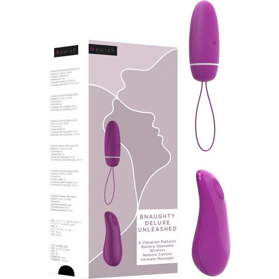 Bullet Vibrator B Swish Bnaughty Deluxe Unleashed Raspberry