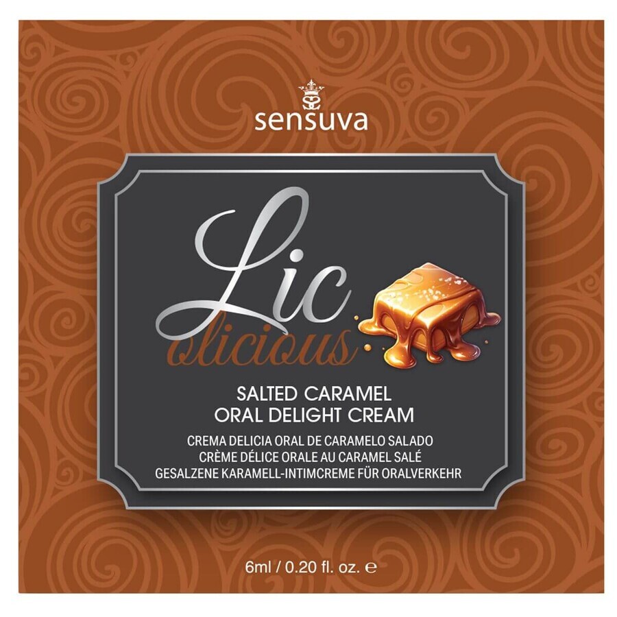 Flavored Lubricant Sensuva Caramel 6 ml