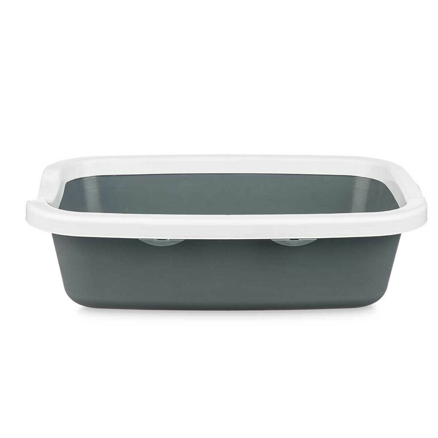 Bac à litière pour chats Mascow 87954 Blanc Anthracite Plastique 25 x 11 x 2 cm (11 Unités)