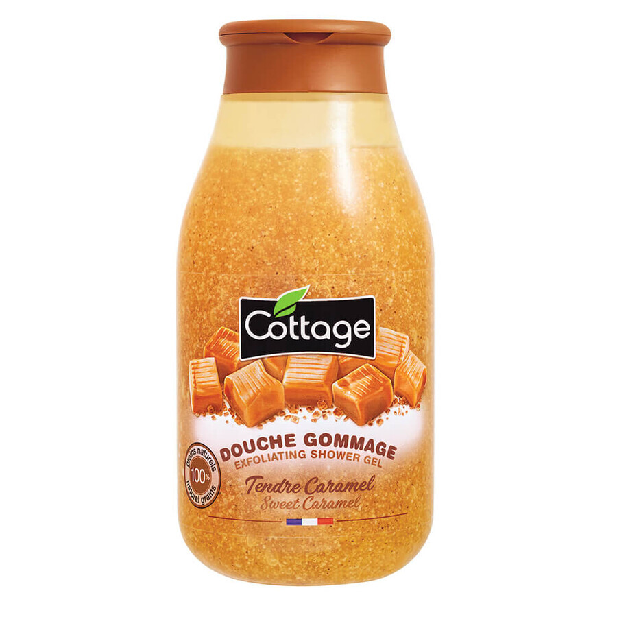 Caramel scrub shower gel, 270 ml, Cottage