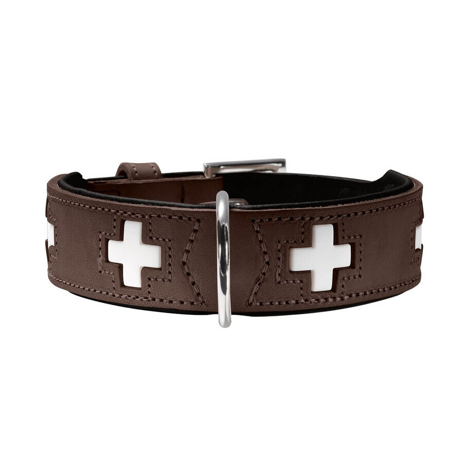 Buy Dog collar Hunter Swiss Brown Black M 55 cm Dog collar Hunter Swiss Brown Black M 55 cm