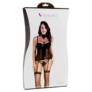 Underwear Set S Pleasures Black (One size)