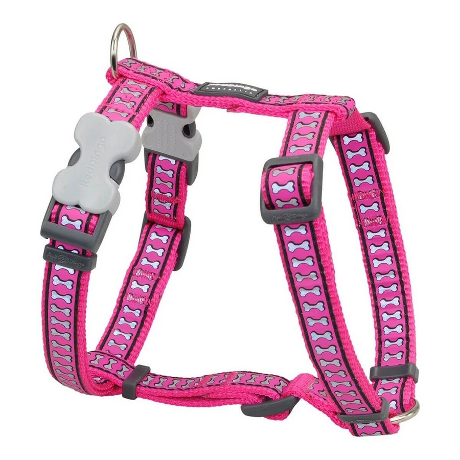 Ham pentru câini Red Dingo Os Reflectorizant/ă 46-76 cm Fuchsia
