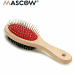 Brosse pour Chiens Mascow AR1807082 Marron Noir Rouge 7 x 22,5 x 5 cm (12 Unités)