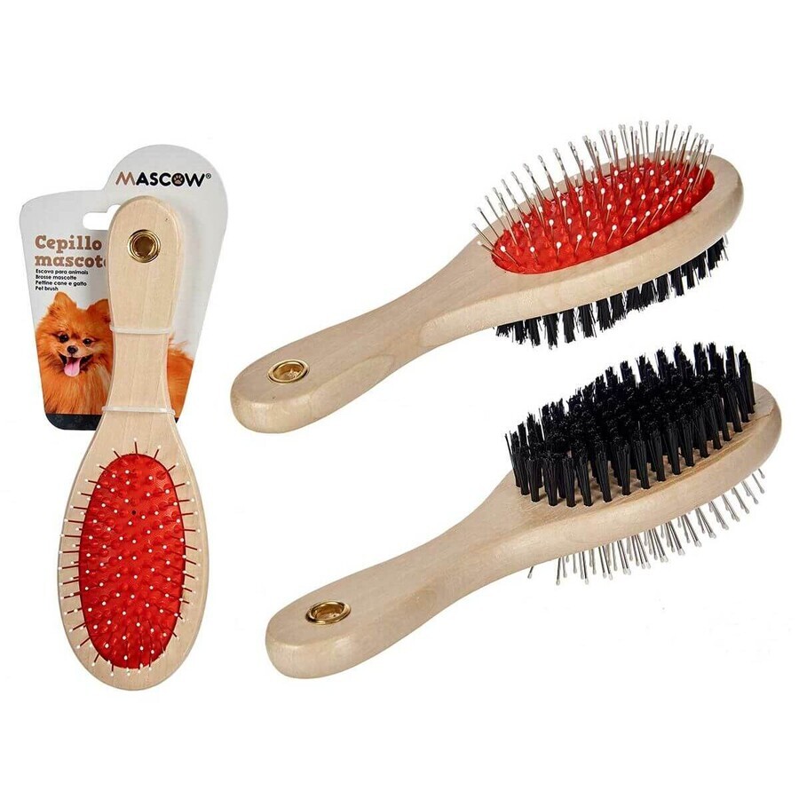 Dog Brush Mascow AR1807082 Brown Black Red 7 x 22,5 x 5 cm (12 Units) Dog Brush Mascow AR1807082 Brown Black Red 7 x 22,5 x 5 cm (12 Units)
