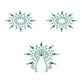 Flamboyant Blue &amp; Green Mystim 46656 Turquoise (3 pcs)