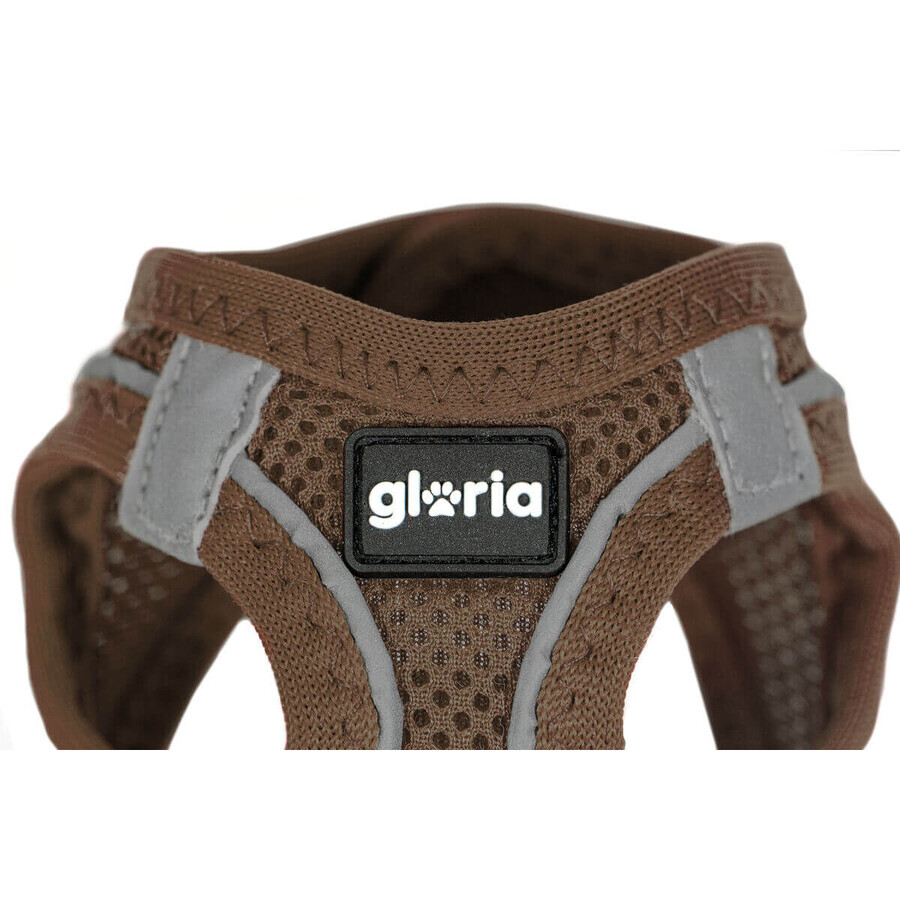 Dog Harness Gloria 31-34,6 cm Brown XS 27-28 cm Dog Harness Gloria 31-34,6 cm Brown XS 27-28 cm