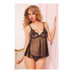 Underwear Set Seven Til Midnight 9884 Black Transparent (S/M) (20)