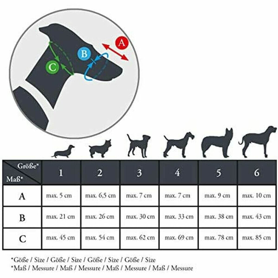 Maulkorb Hunter Albury Schwarz Größe 1 (45 cm) (21 cm) (5 cm) Maulkorb Hunter Albury Schwarz Größe 1 (45 cm) (21 cm) (5 cm)