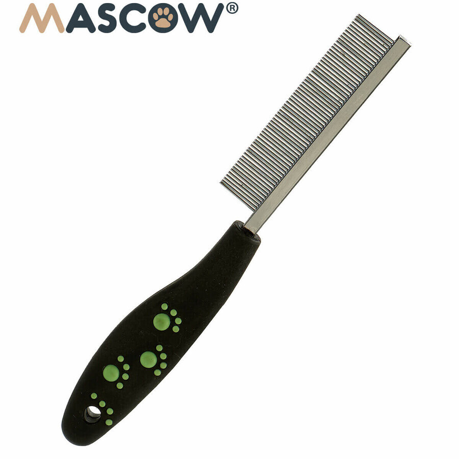 Pieptene Mascow 27793 Negru Roșu Verde Poliester Oțel 4 x 20,5 x 1,5 cm 12 Unități