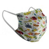 Masque hygiénique réutilisable en tissu Insectes pour enfants