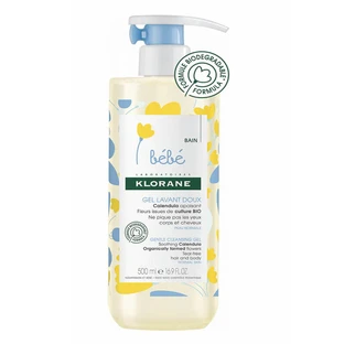 Gentle foaming cleansing gel, 500 ml, Klorane Baby