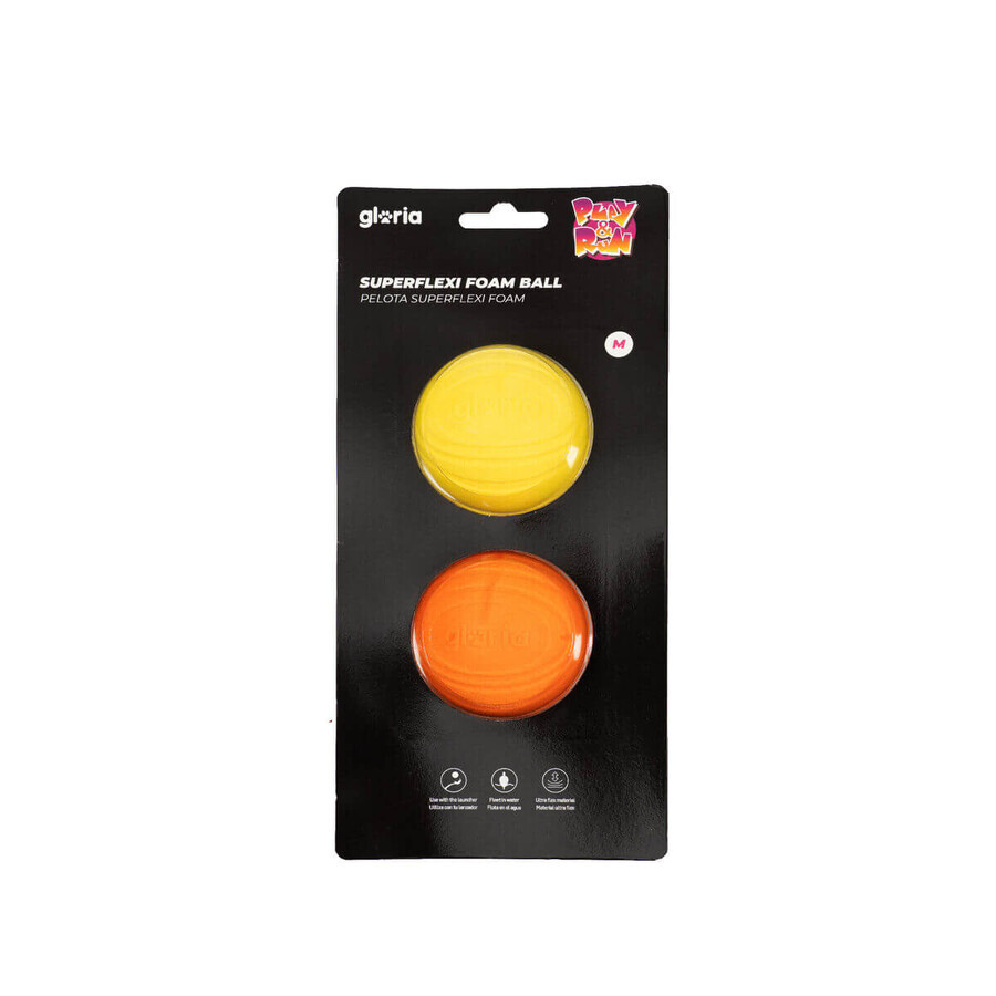 Cumpără Minge pentru animale de companie Gloria PLAY AND RUN Galben Spumă TPR M 6,35 cm 2 Unități Minge pentru animale de companie Gloria PLAY AND RUN Galben Spumă TPR M 6,35 cm 2 Unități