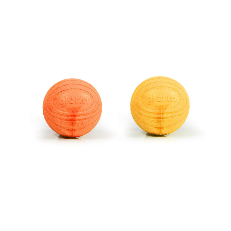 Minge pentru animale de companie Gloria PLAY AND RUN Galben Spumă TPR M 6,35 cm 2 Unități Minge pentru animale de companie Gloria PLAY AND RUN Galben Spumă TPR M 6,35 cm 2 Unități
