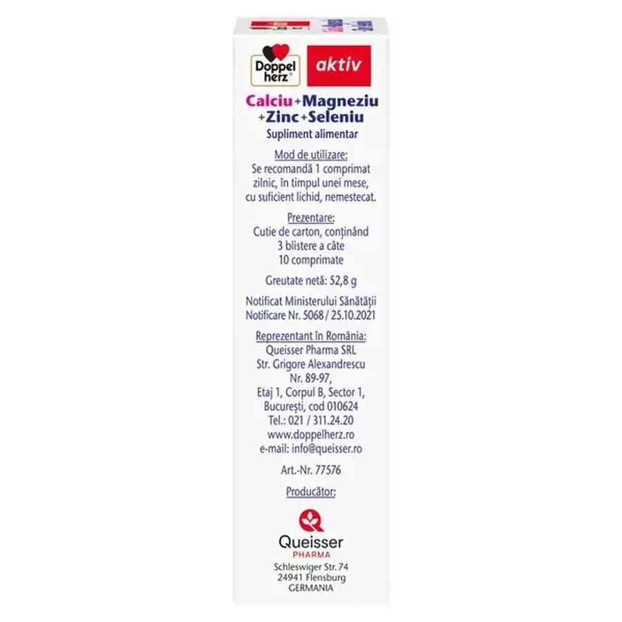 Calcium Magnesium Zink Selen, 30 Tabletten, Doppelherz
