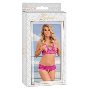 Ensemble de sous-vêtements Exposed Pink (S/M)