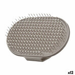 Brosse pour Chiens Mascow 335 Gris 13 x 3,5 x 10 cm (12 Unités)