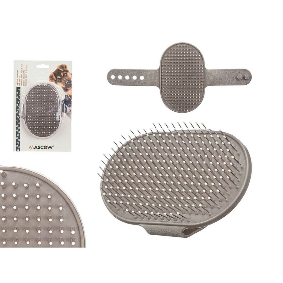 Spazzola per Cani Mascow 335 Grigio 13 x 3,5 x 10 cm (12 Unità) Spazzola per Cani Mascow 335 Grigio 13 x 3,5 x 10 cm (12 Unità)