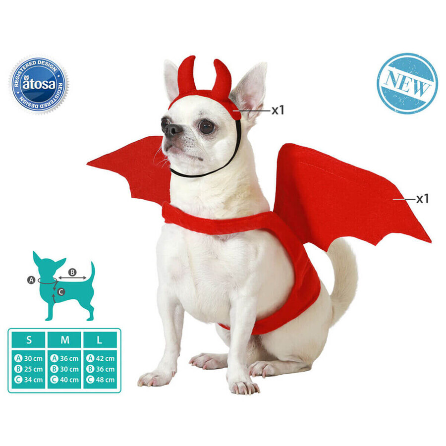 Costum de câine Drac Mărimea L Costum de câine Drac Mărimea L