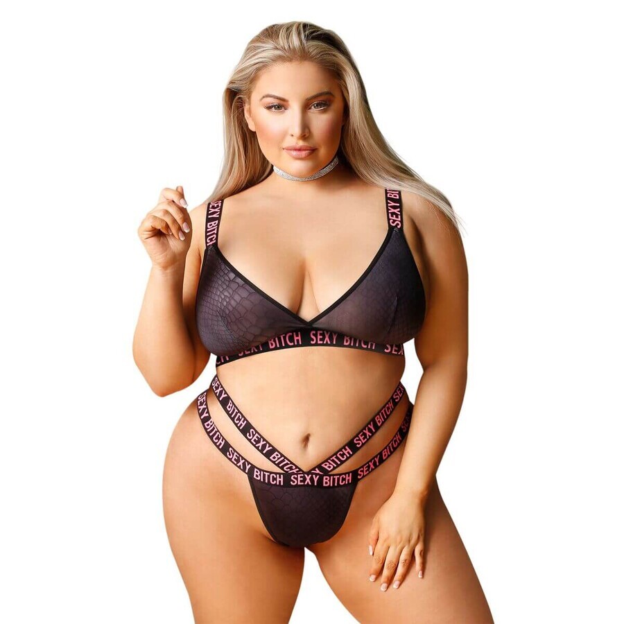 Set lenjerie intimă Fantasy Lingerie Black (Queen size)