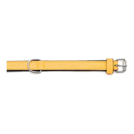 Collar para perro Gloria acolchado amarillo (45 x 2 cm)
