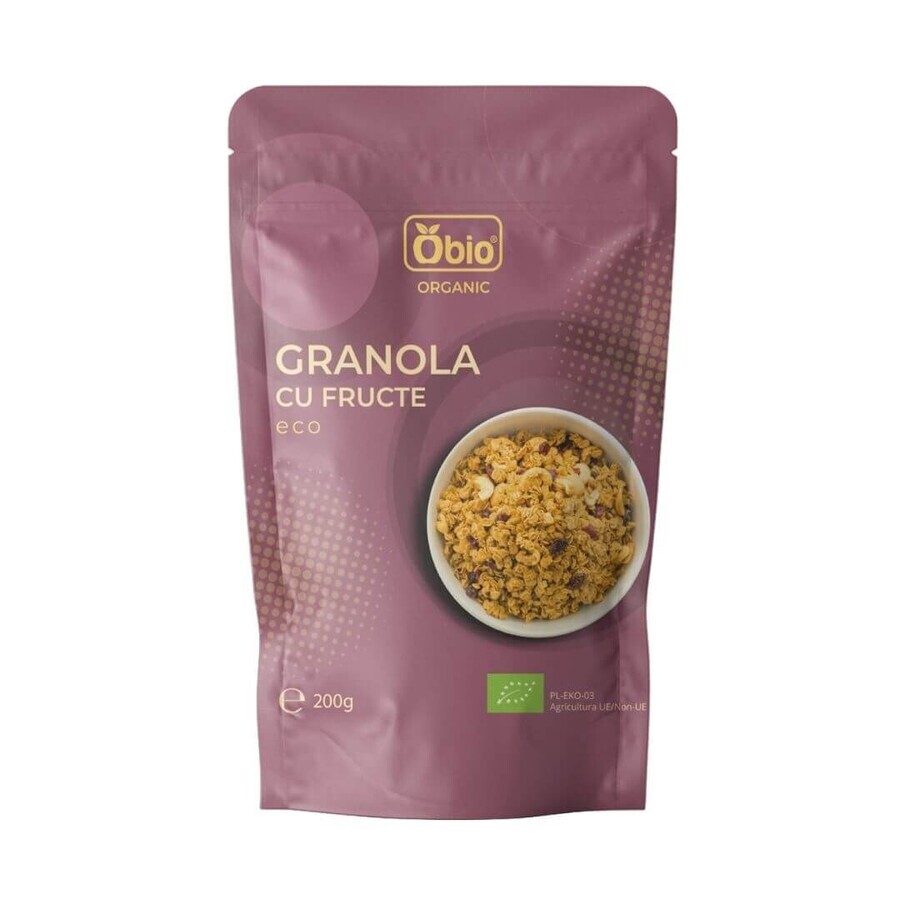 Buy Organic fruit granola, 200 g, Obio Organic fruit granola, 200 g, Obio