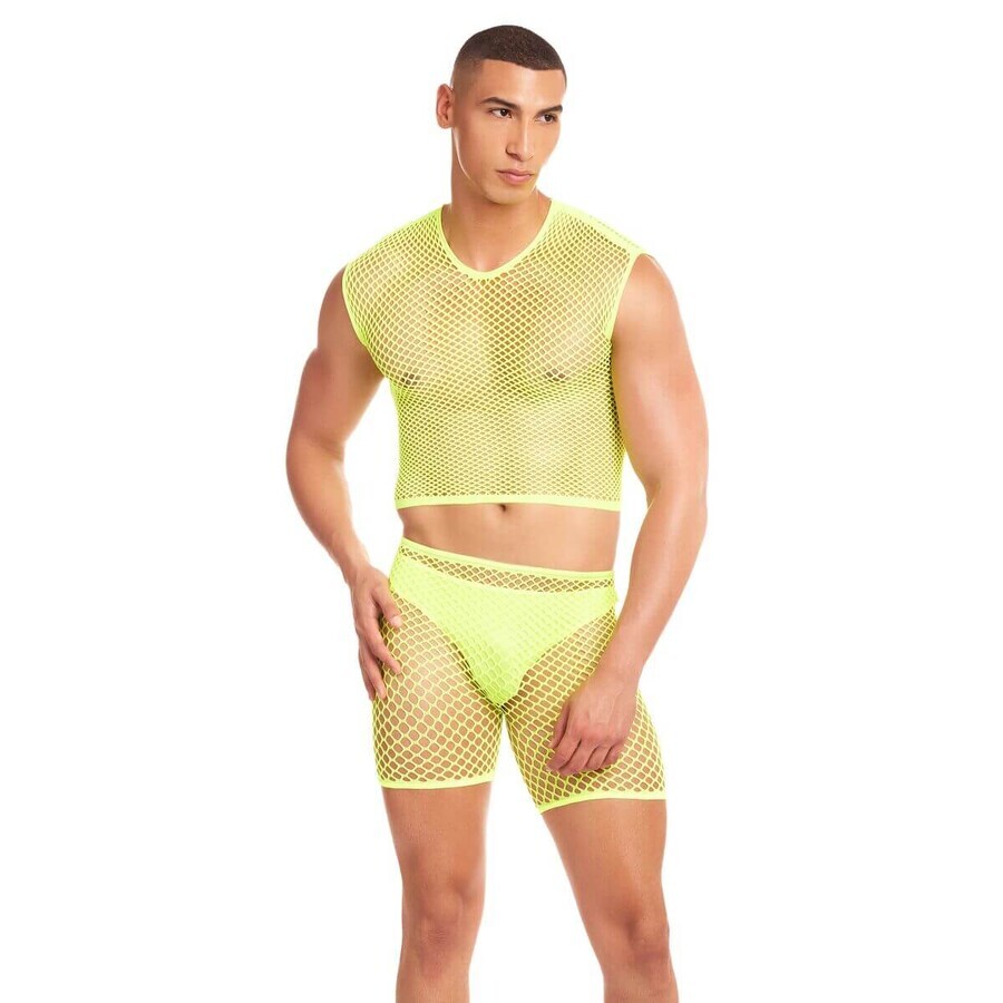Set lenjerie intimă Rainbow Party Yellow S/M