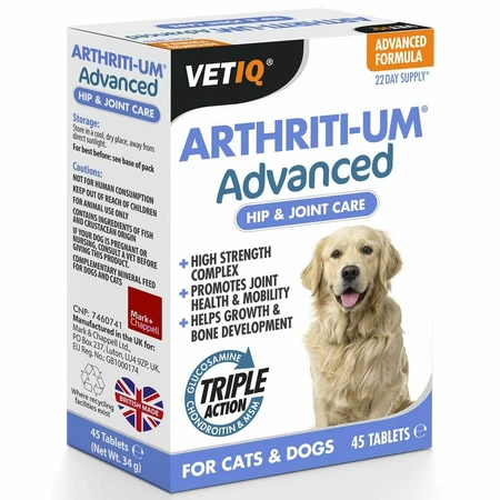 Mark & Chappell suplementos y vitaminas VETIQ VETIQ ARTHRITI-UM ADVANCED