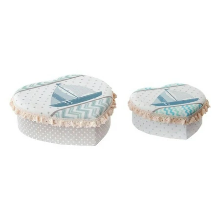 Joyero DKD Home Decor 8424001396207 Cartón Acrílico 19 x 10 x 7 cm (2 Unidades)