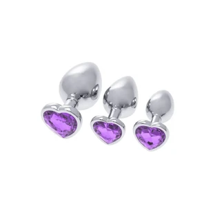 Analplug S Pleasures Silber Flieder