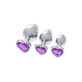Analplug S Pleasures Silber Flieder